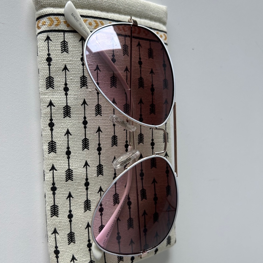 American Eagle Outfitters Pink Aviator Sunglasses